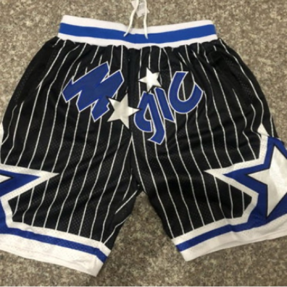 Magic Athletic Men's Shorts in Black and Blue